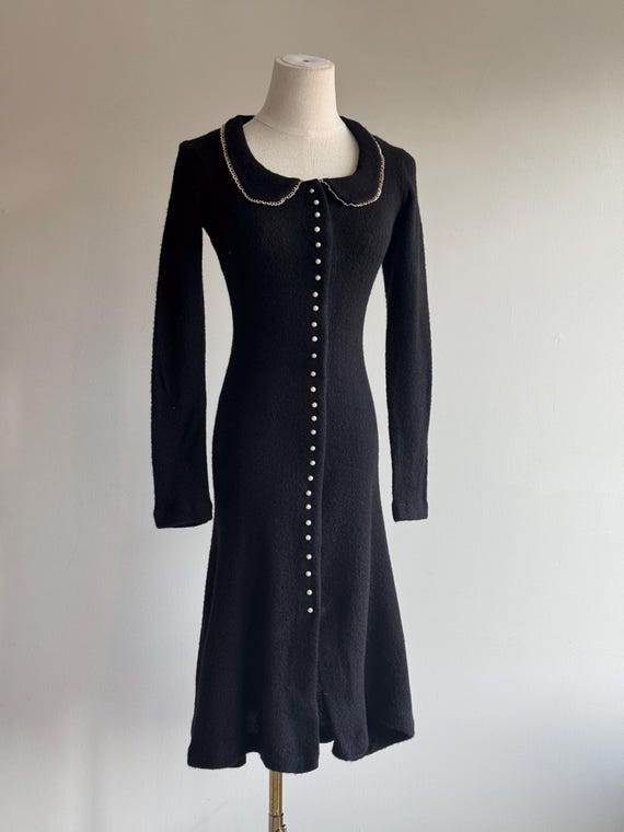 Buy Vintage Betsey Johnson Mohair Blend Dress, Peter Pan Collar, Pearl  Buttons - Size S Online in India - Etsy