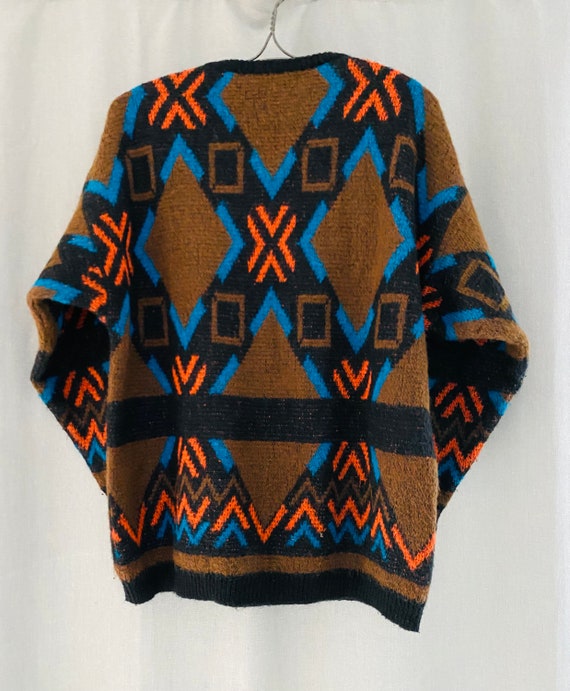 Vintage Benetton mohair blend knit sweater sz 46 - image 3