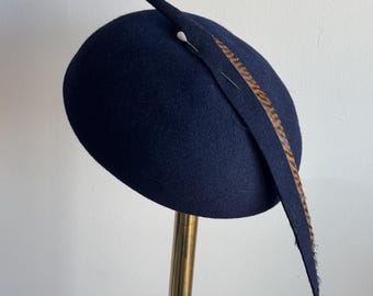 Vintage Halston 100% Wool Hat Saks Fifth Avenue Women’s Feather True Vintage 60s Vintage Halston 100% Wool Hat Saks Fifth Avenue Women main image 4
