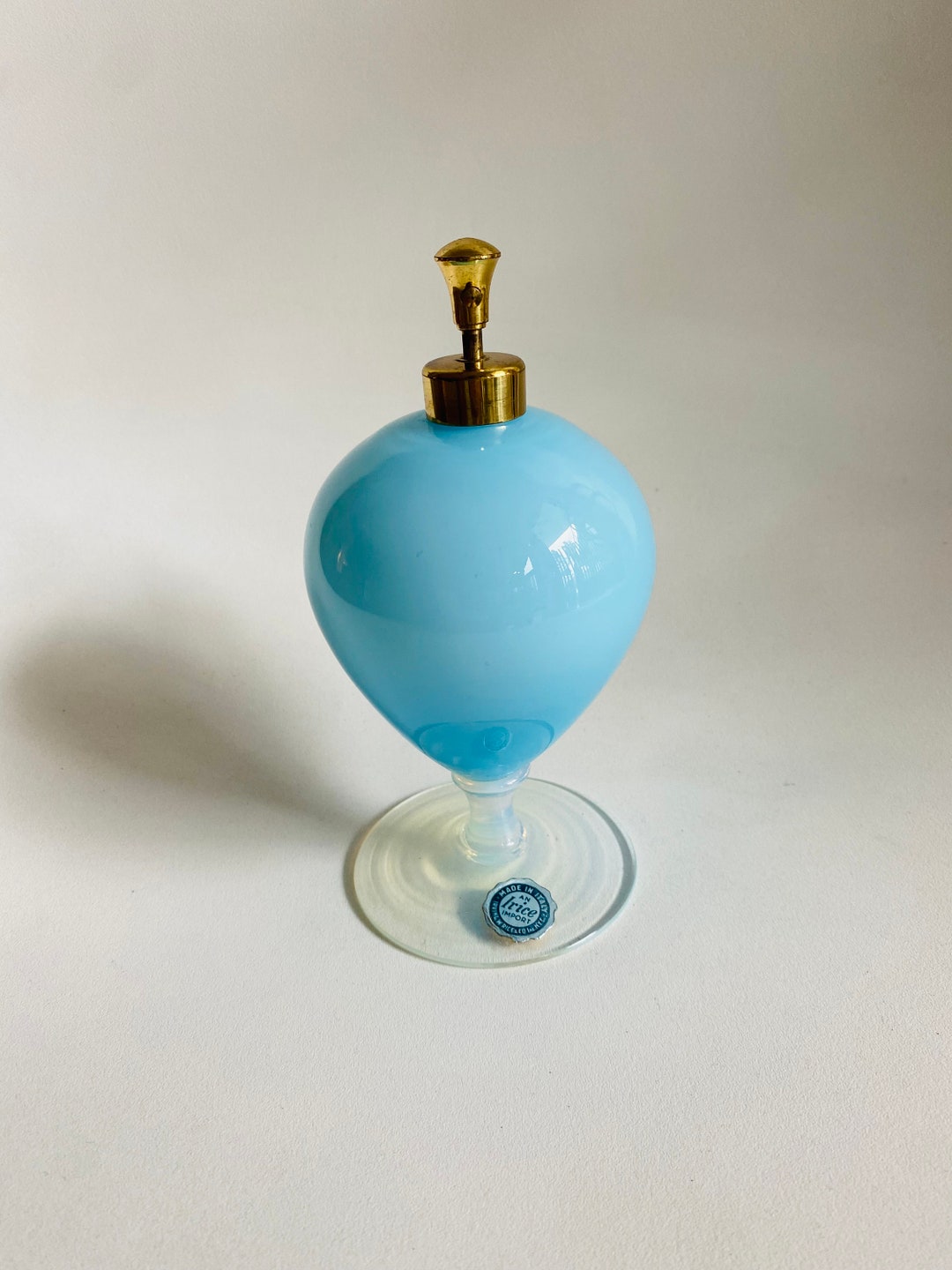 Irving W. Rice Irice Perfume Bottle Italian Blown Glass Vintage - Etsy