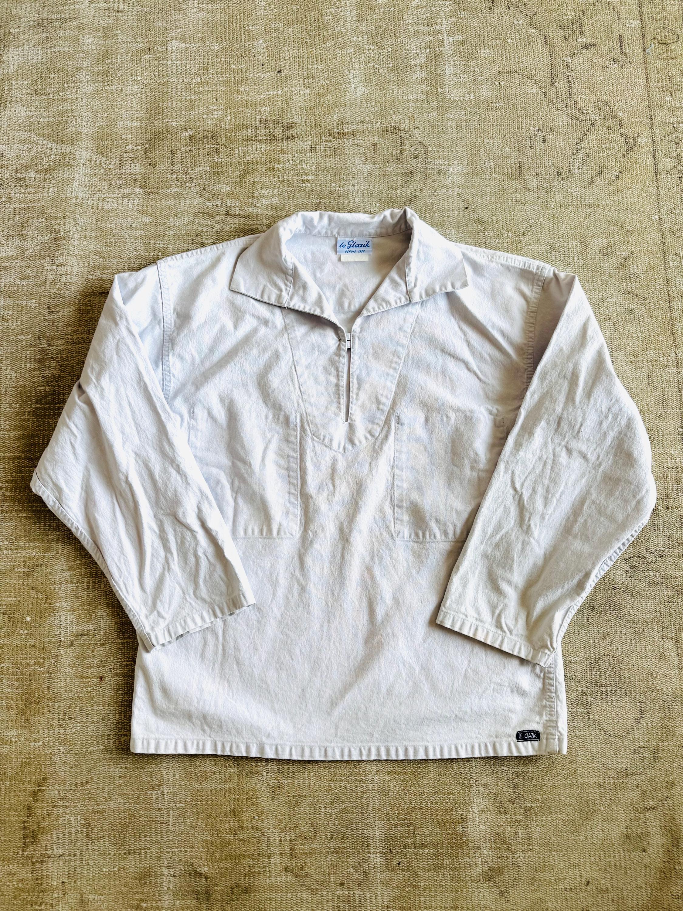 トップス 80s 90s EURO linen pullover shirt beige 80s 90s EURO linen pullover shirt beige