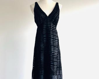 Vintage 90s Anna Sui Velvet Devoré Babydoll Dress, Size 4
