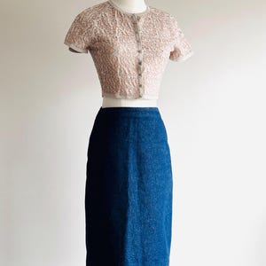 Vintage Fendi Jeans Denim penci skirt sz 38