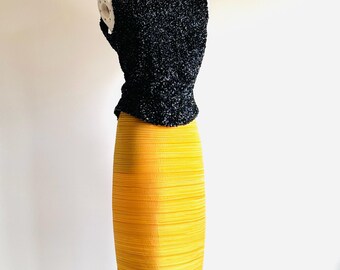 Vintage Sequin Beaded Blouse: 1950s-60s Black Peplum bateau Top