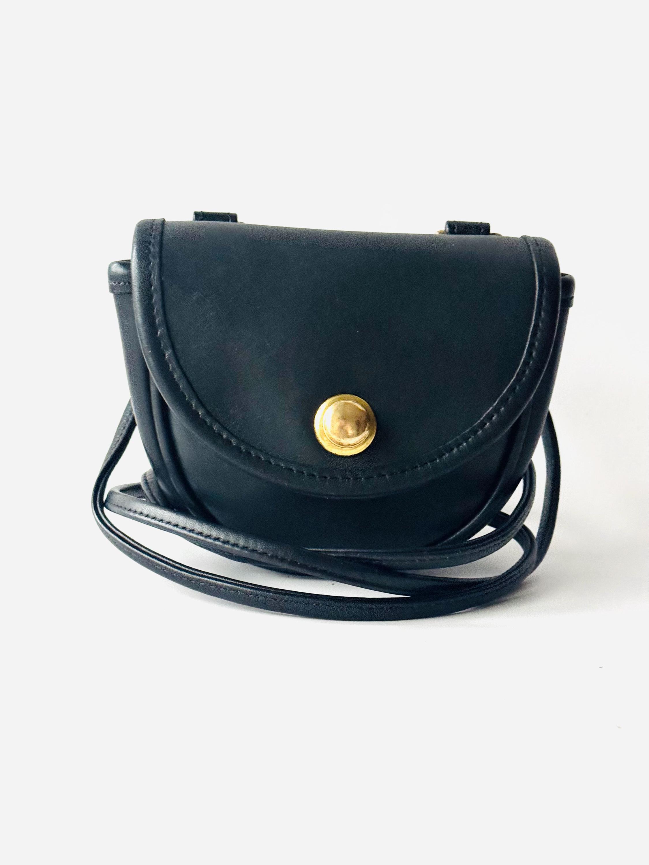 Vintage Coach Leather Mini Convertible Belt Bag Crossbody Purse in 