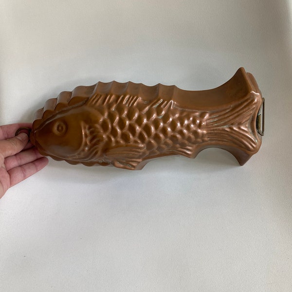 Vintage copper Fish mold