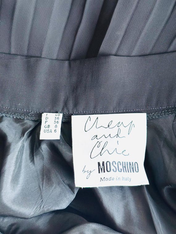 vintage 90s Moschino Cheap and Chic black accordi… - image 7