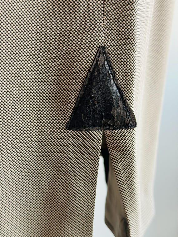 vintage Krizia Poi micro houndstooth skirt suit s… - image 6