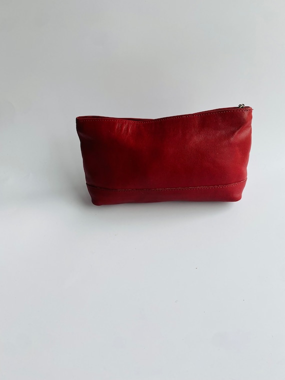 Vintage Coach New York leather makeup pouch /clut… - image 6