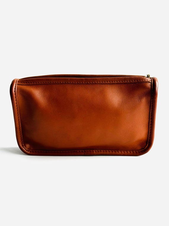 Vintage Coach New York Chunky Case Leather Makeup Kit Pouch