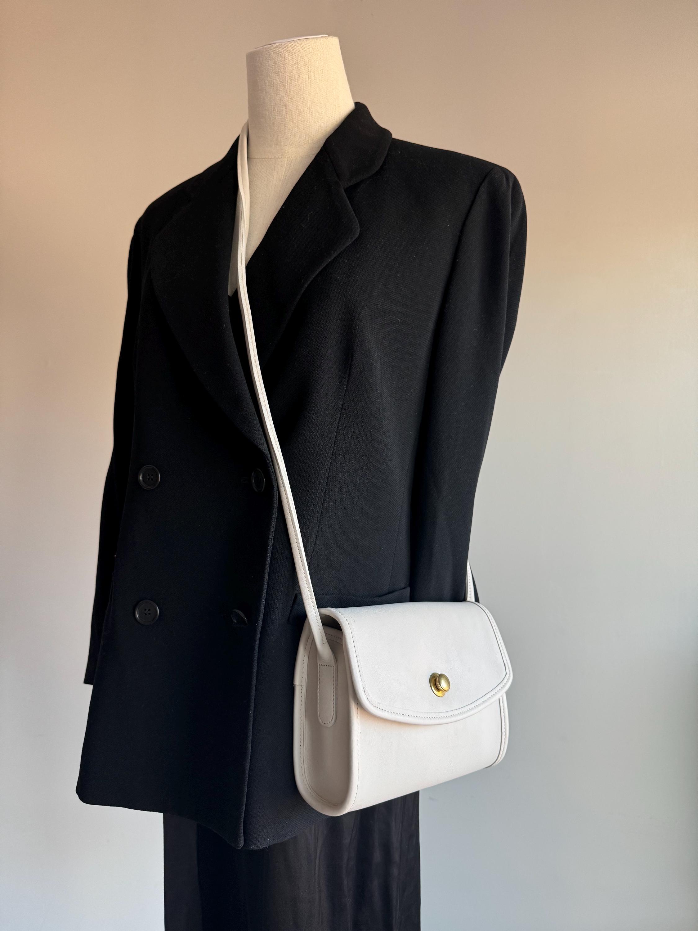 Vintage Coach New York White Bone Chrystie Bag 9892 Mint Vintage Coach New York White Bone Chrystie Bag 9892 Mint