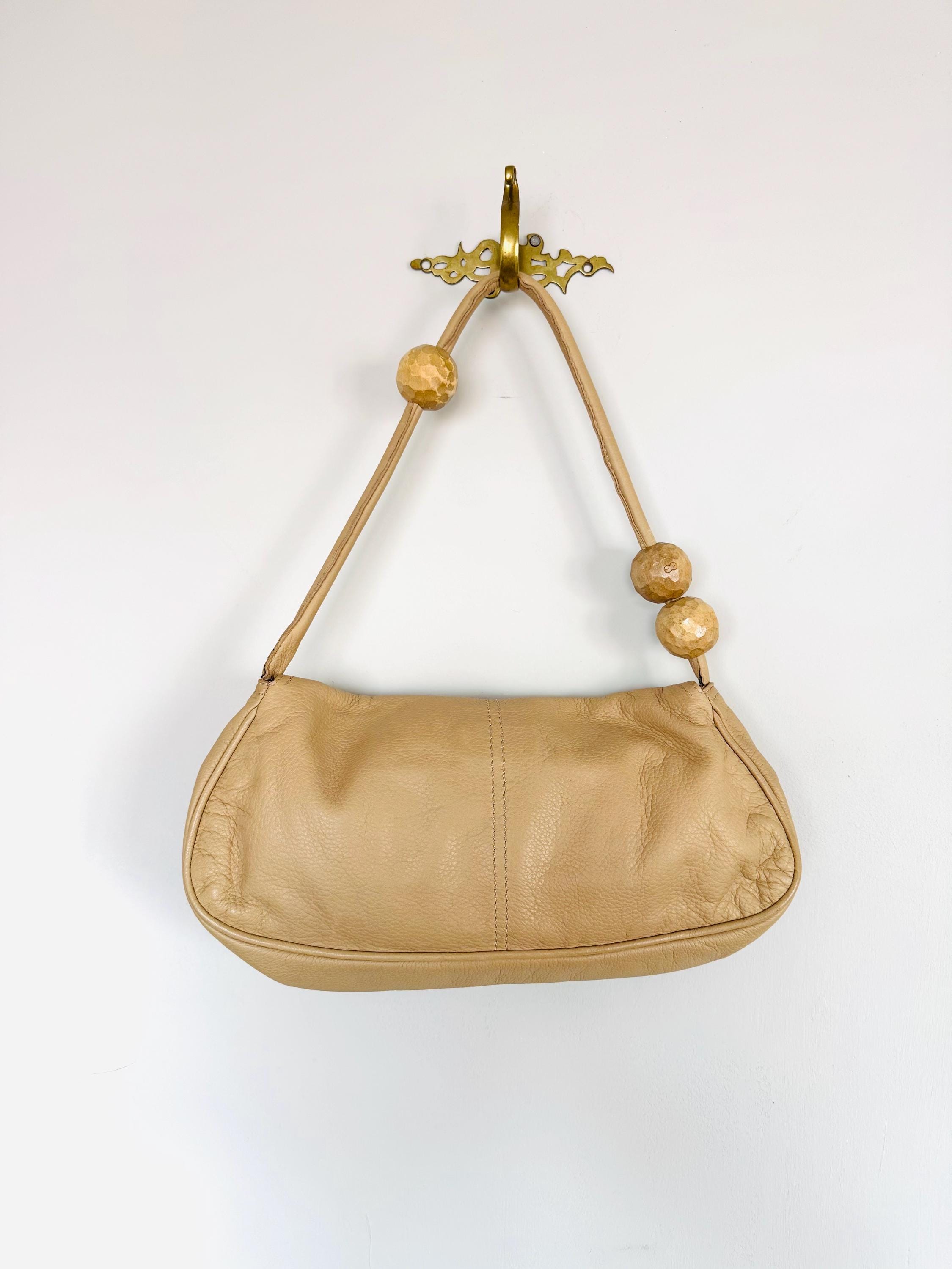 Vintage Escada Exotics Leather Baguette Bag, Carved Wood Lizard - Etsy