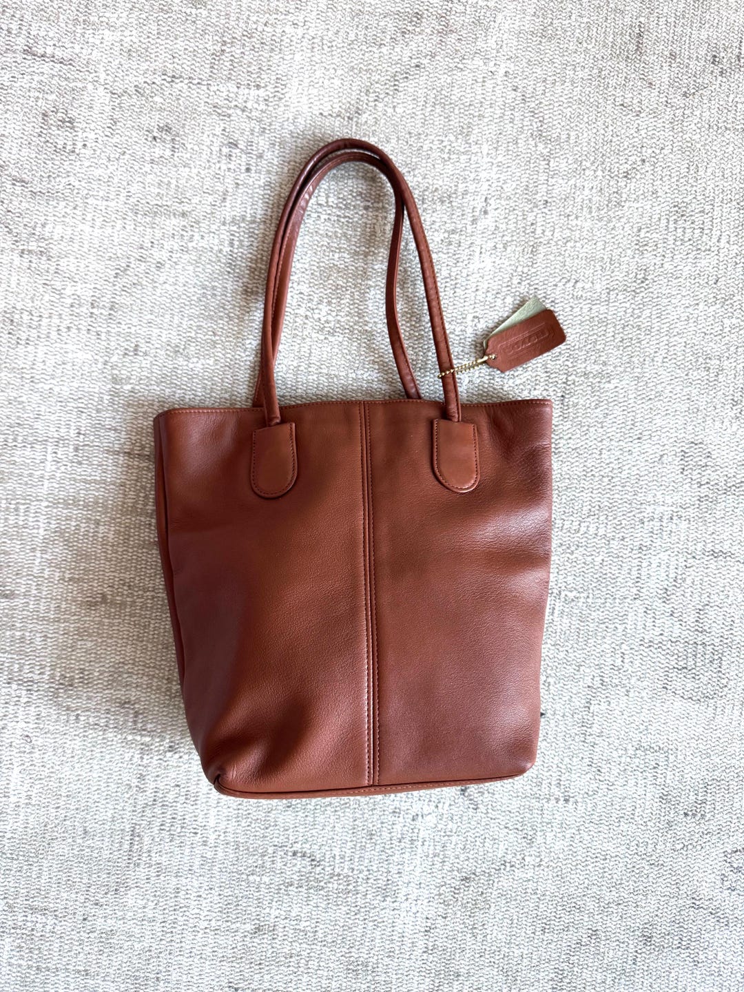 バッグ Old Coach Tote Bag Brown Vintage 90s Vintage Coach Lunch Tote 4068 Bag in Brown Leather 90s - Etsy