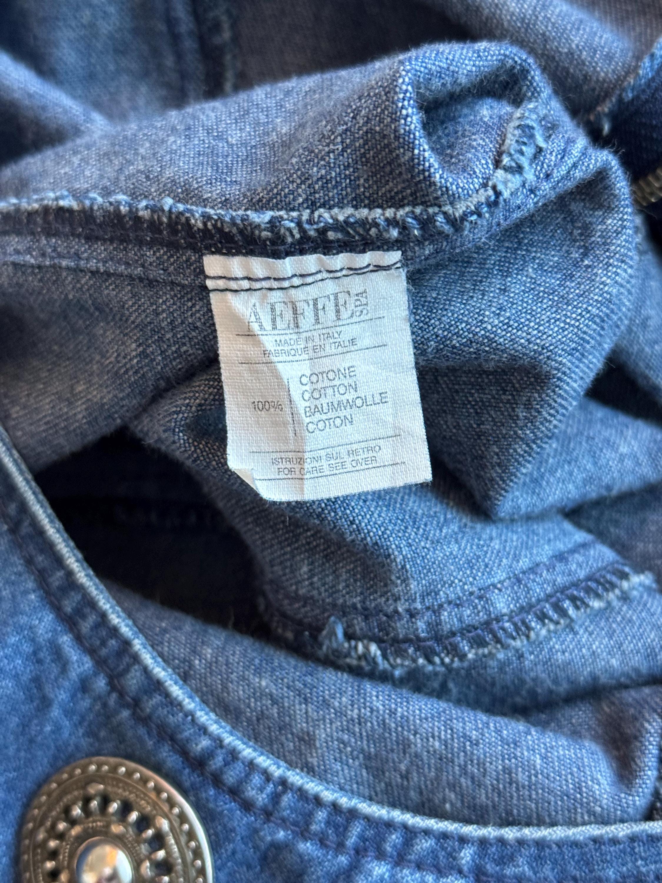 Vintage 90s Ferretti Jeans Denim Dress, Western Style, Size 12 - Etsy