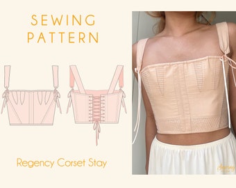 Regency Corset Sewing Pattern Short Stay XS - XXL