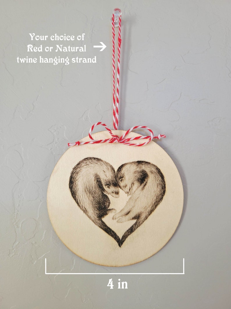 Inspired Silver Heart Ferret Mom Christmas Ornament - Silver Tone With Cubic Zirconia, Classic Holiday Tree Decoration - View #9