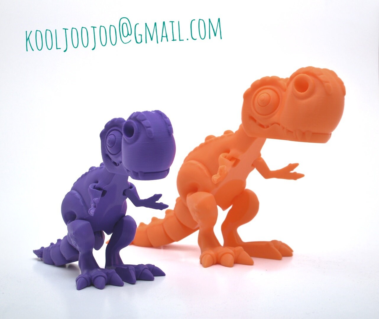 Cute 3D Printed T-rex Dinosaur - Etsy