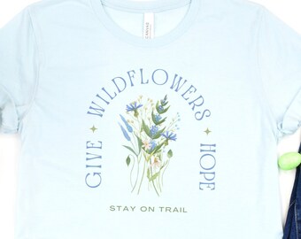 Blue Wildflower Shirt for Nature Lover T-shirt California Superbloom Tshirt Shirt Spring Flower Tee for Outdoor Lover of Wild flowers Shirt