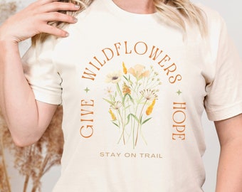 Wildflower Shirt for Nature Lover T-shirt Superbloom Tshirt California Poppy Shirt Spring Flower Tee for Outdoor Lover of Wild flowers Shirt