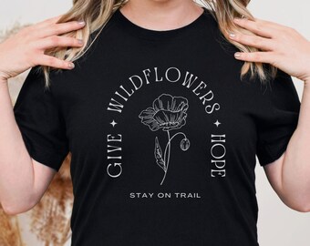 Poppy Wildflower Shirt for Nature Lover T-shirt California Superbloom Tshirt Spring Flower Shirt for Outdoor Lover of Wild flowers Shirt