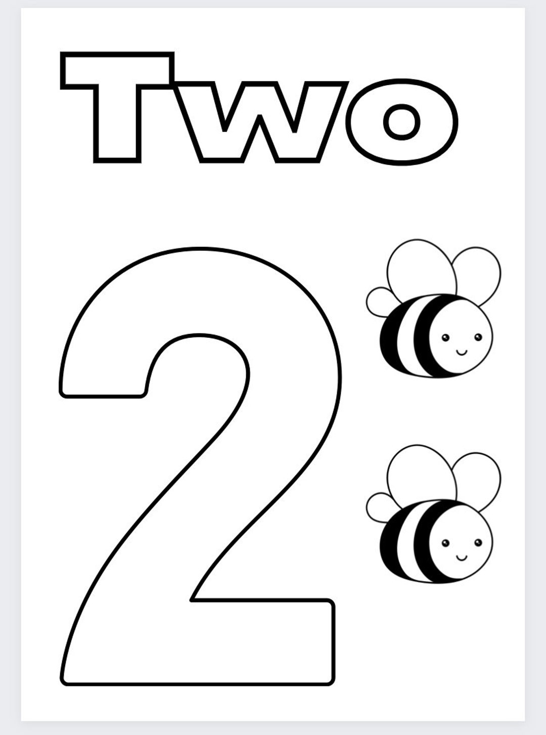1-10 Learning Numbers Coloring Pages - Etsy
