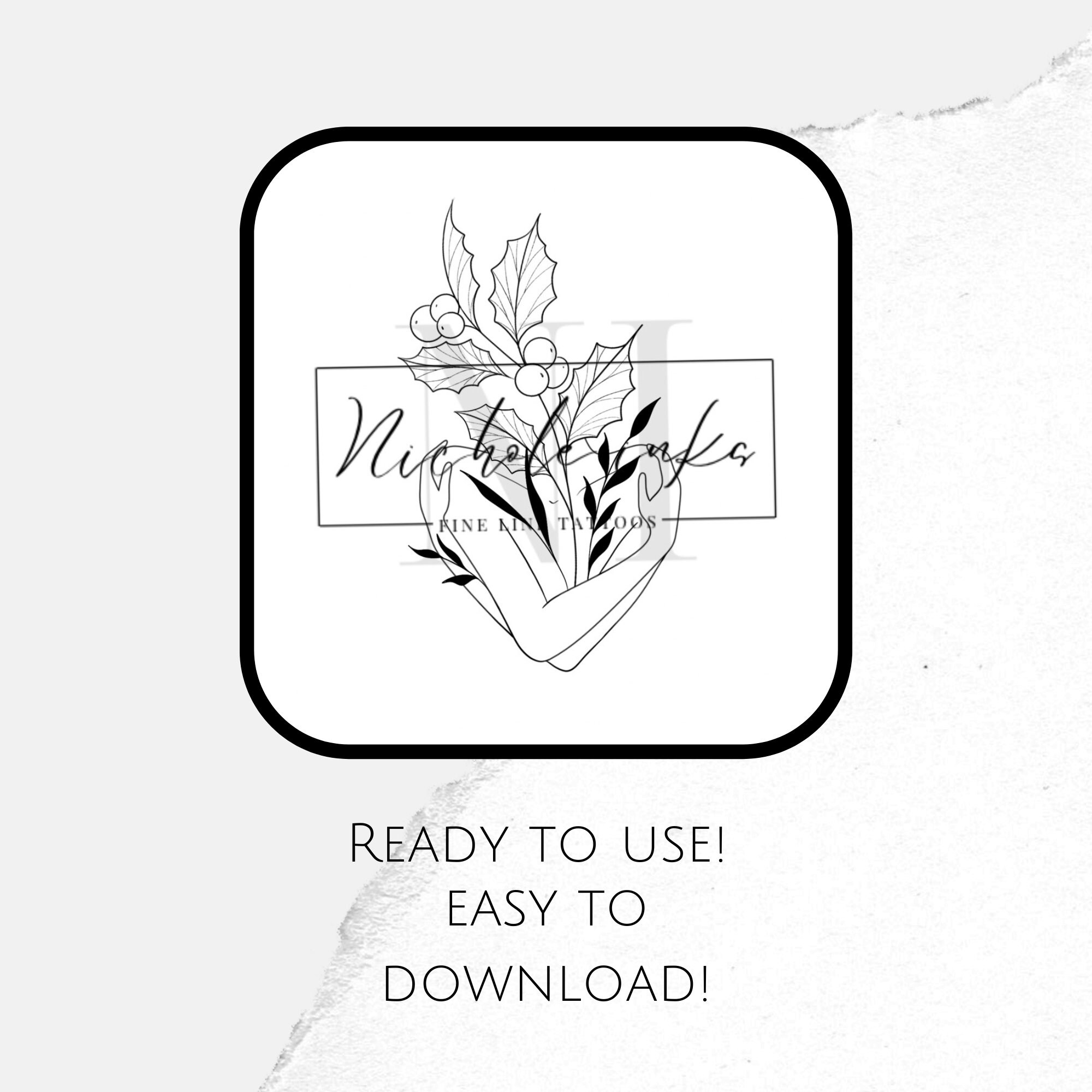 December Birth Flower Tattoo Design | Holly | Tattoo Drawing | Tattoo ...