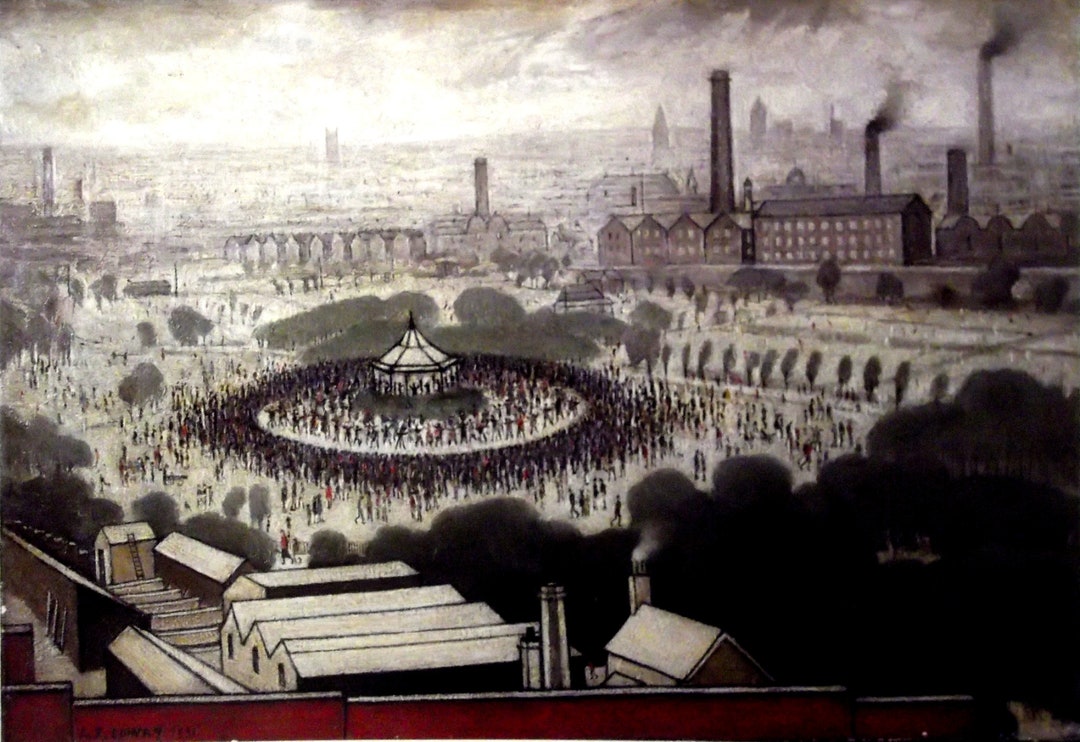 Peel Park Sketch, 1919 - L.S. Lowry - Framed art Print main image 1