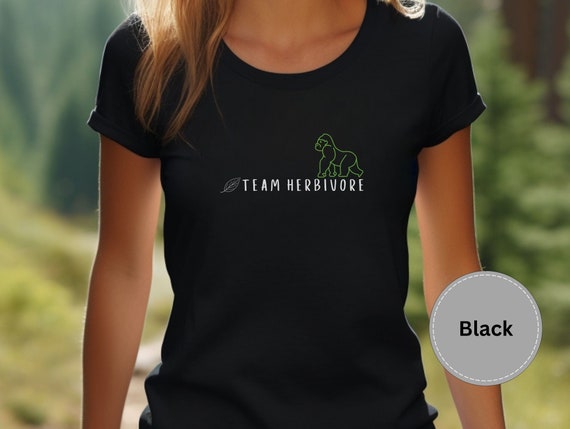 Gorilla's Are Herbivores Vegan T-Shirt Plant-Based Tee Gorilla's Are Herbivores Vegan T-Shirt Plant-Based Tee