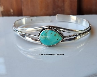 Collins Fine Jewelry Sterling Silver 925 Turquoise Panel Bracelet