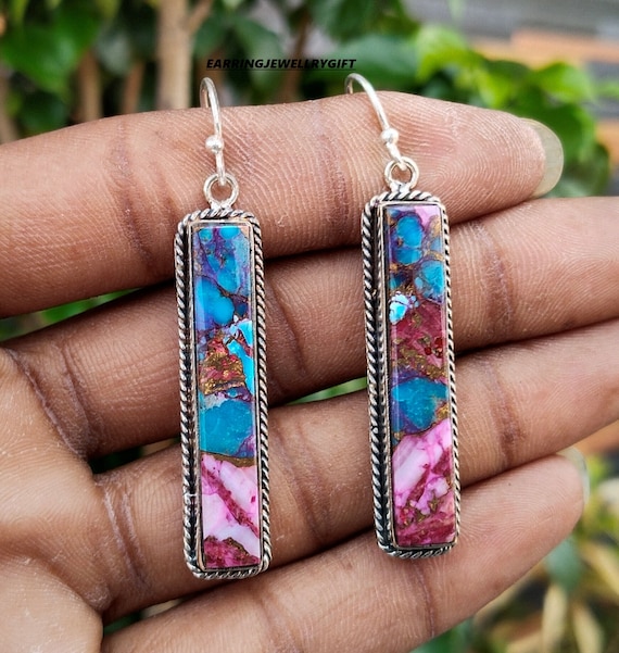 Crystal Sterling Silver Earrings with Rope Design Crystal Sterling Silver Earrings with Rope Design