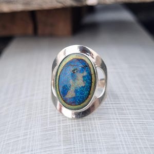 Handmade Monarch Opal Ring: 925 Sterling Silver Gemstone Jewelry