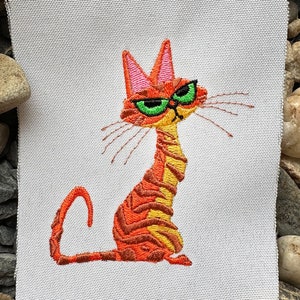 Grumpy cat machine embroidery design - DIGITAL file for embroidery machine
