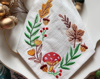 Herbst Stickdatei Set mit 9 verschiedenen Motiven