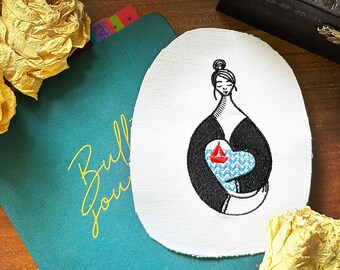 Romantic Girl machine embroidery design