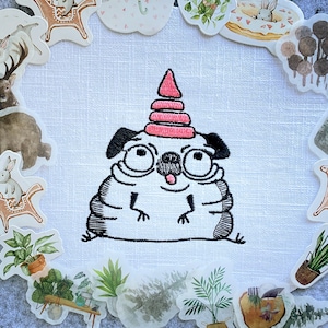 Funny dog machine embroidery design - DIGITAL machine embroidery design for instant download