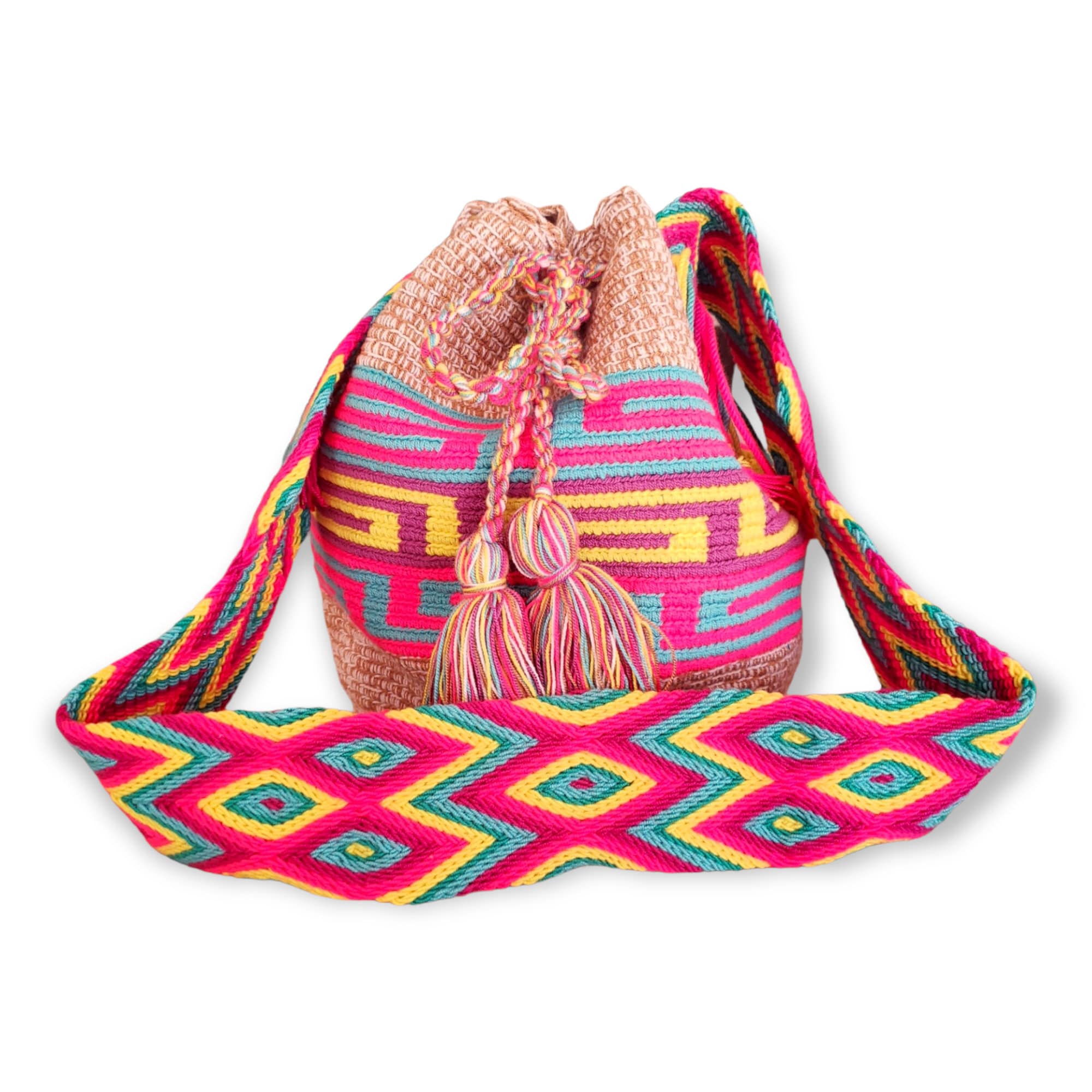 Encanto Mirabel Wayuu Mochila Bag - Largw Crochet Crossbody Inspired by Encanto