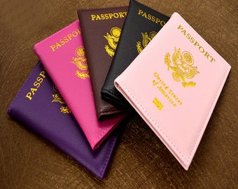 Personalisierte Reisepasshülle mit Namen USA, Personalisierte Reisepasshülle, süße Reisepasshülle, süße Reisepasshülle, Passport