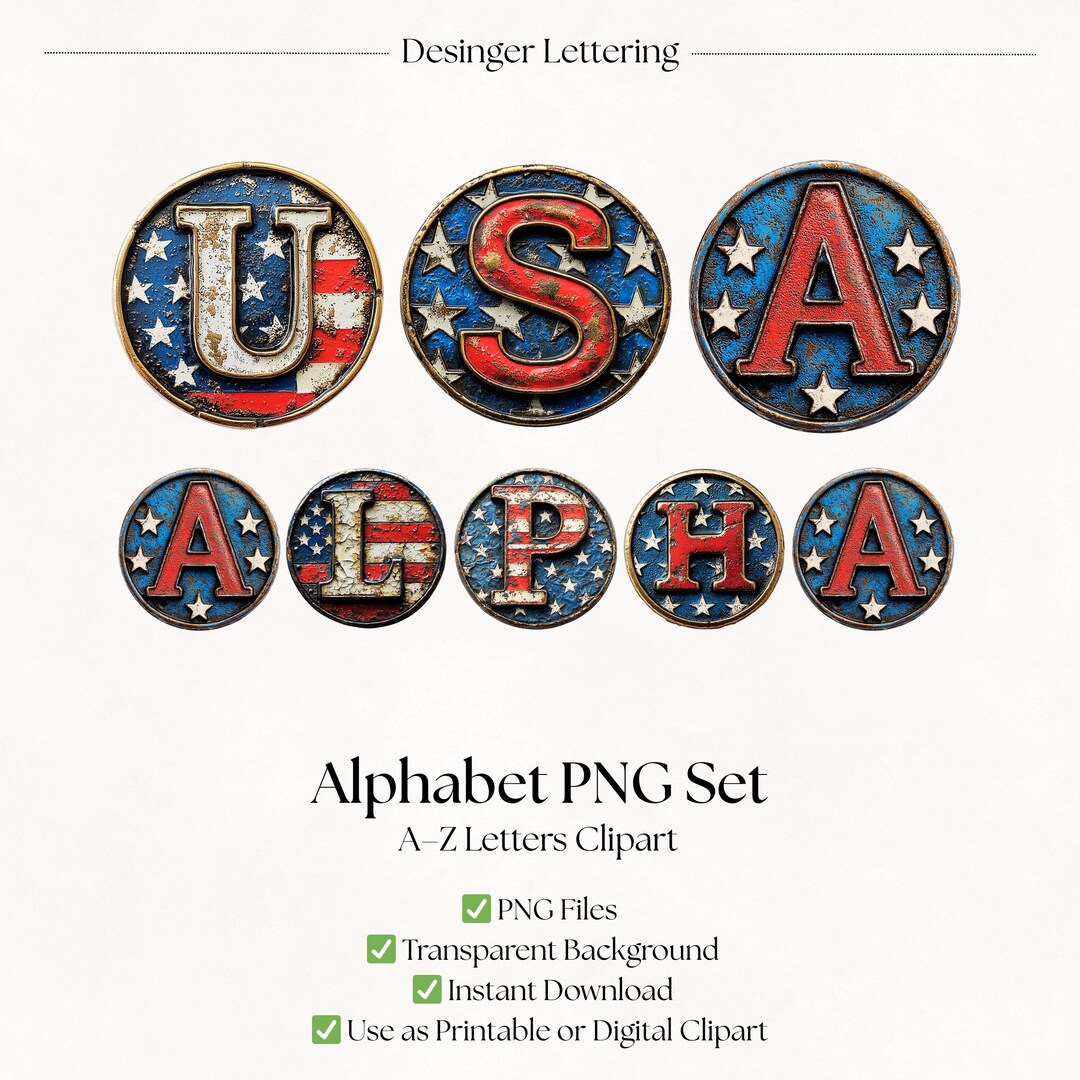 clipart usa block letters