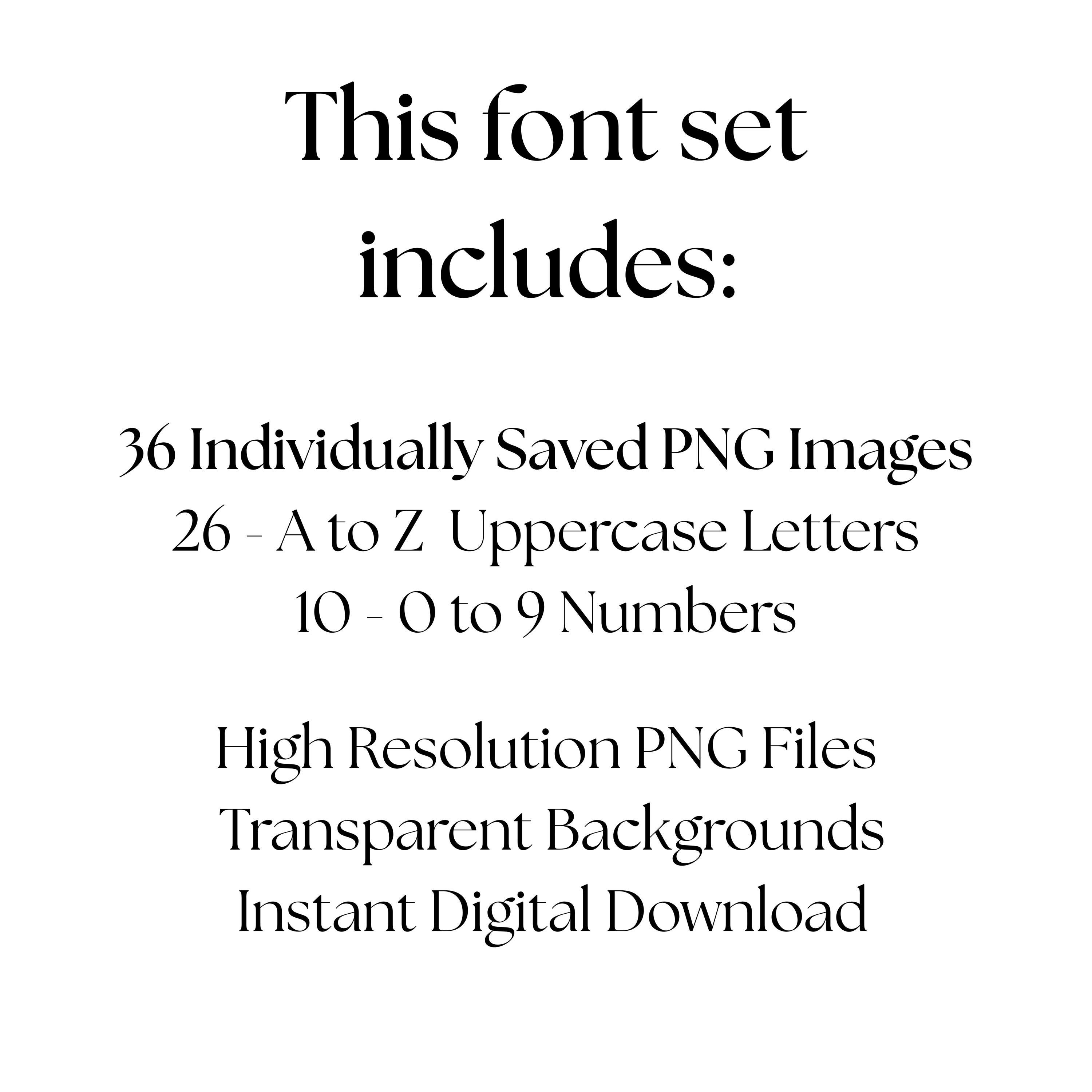 Scribble Ransom Letters & Numbers | PNG Doodle Font Bundle | Grunge ...