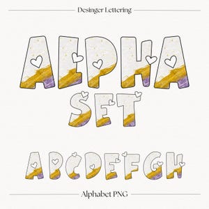 Doodle Alphabet PNG Set | Luxury Decorative A–Z Uppercase Letters | Transparent Background Digital Download