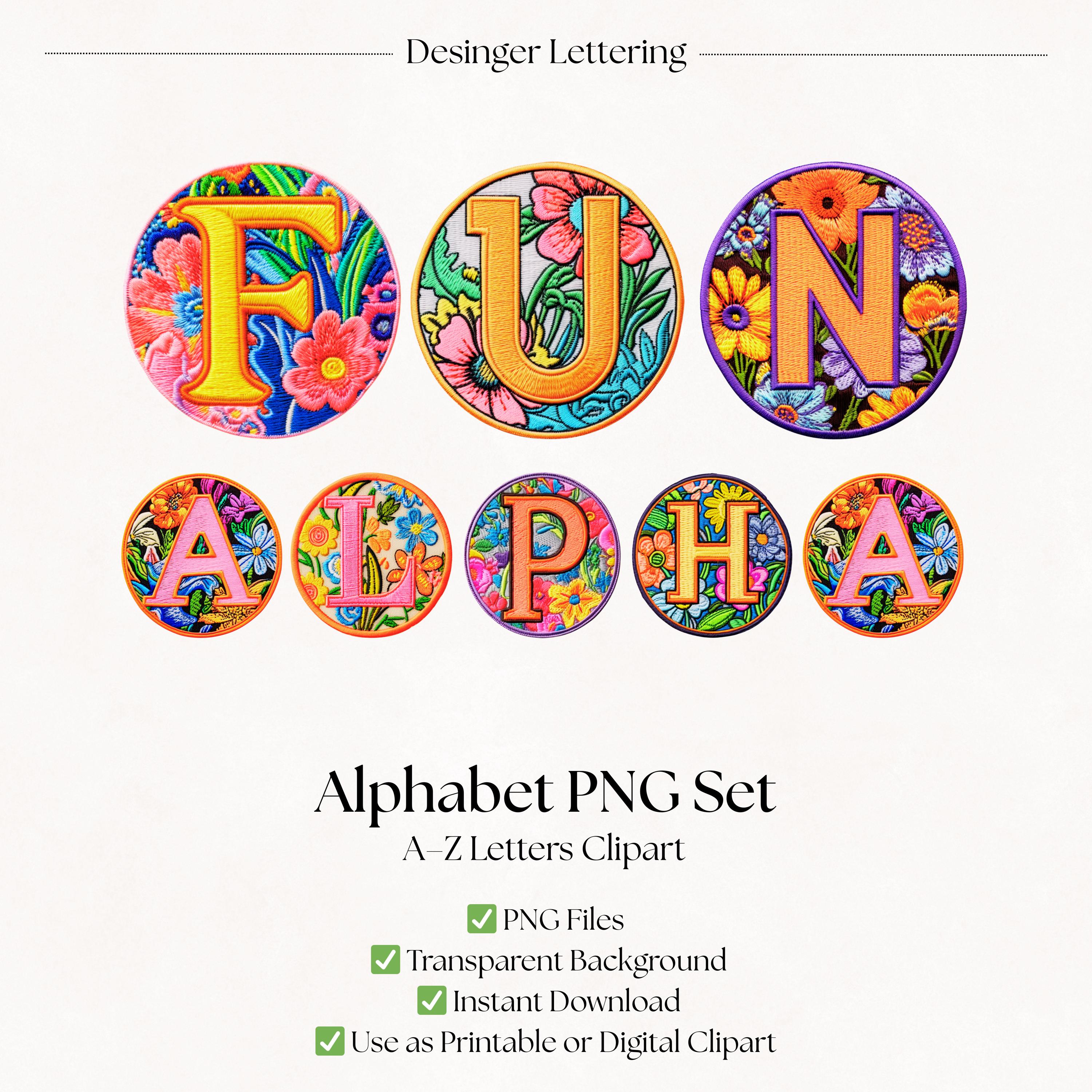Floral PNG Alphabet Letters | Flower Clipart Designs | Colourful ...