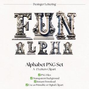Tomestone Lettering Gothic Tombstone PNG Letters | Halloween Themed Clipart Alphabet Images ...