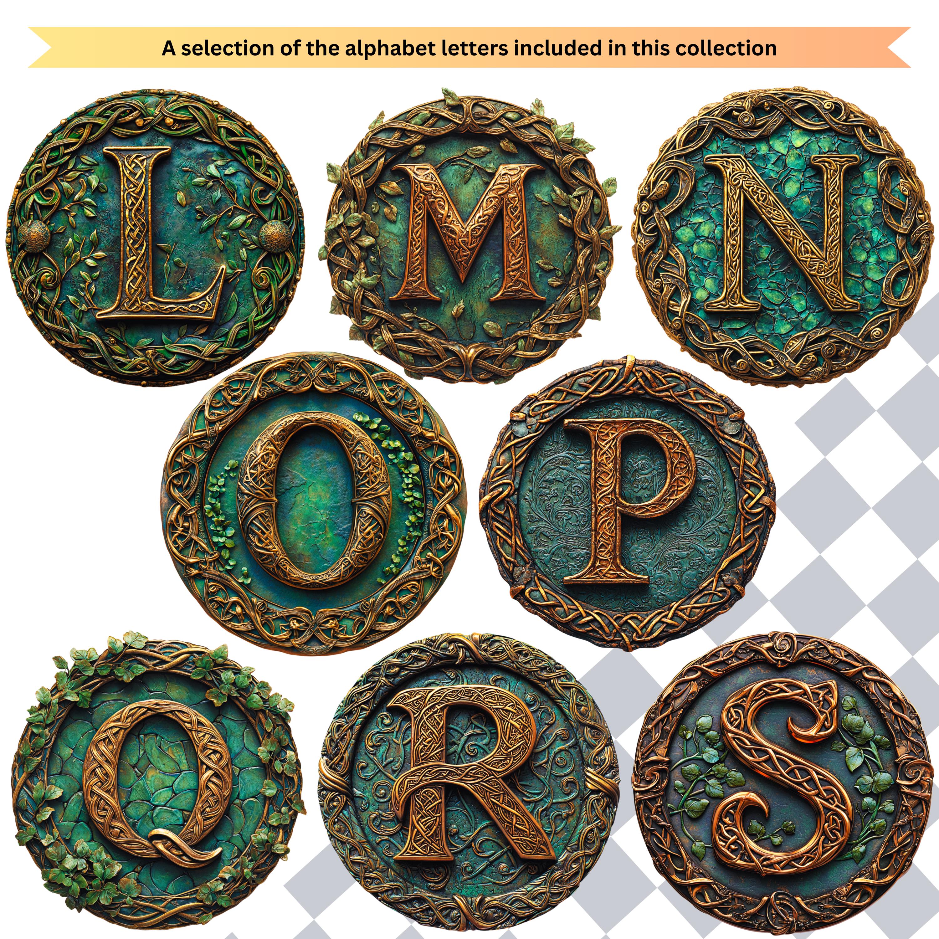 Celtic Alphabet Letters Celtic Knot Clipart PNG Design Images for ...