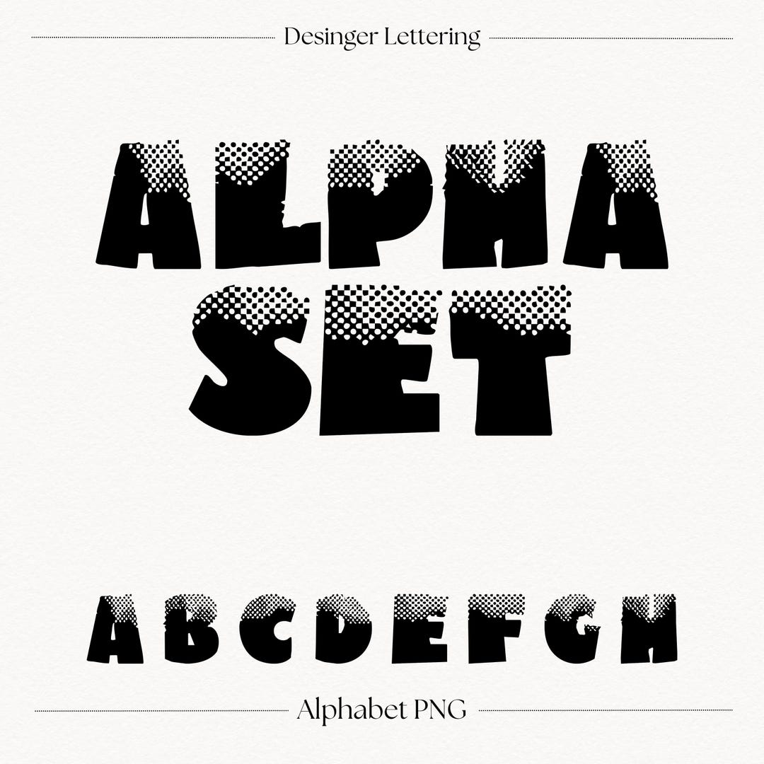 Scater Letters Landslide Decorative Alphabet Letters PNG | Modern Scatter Font ...