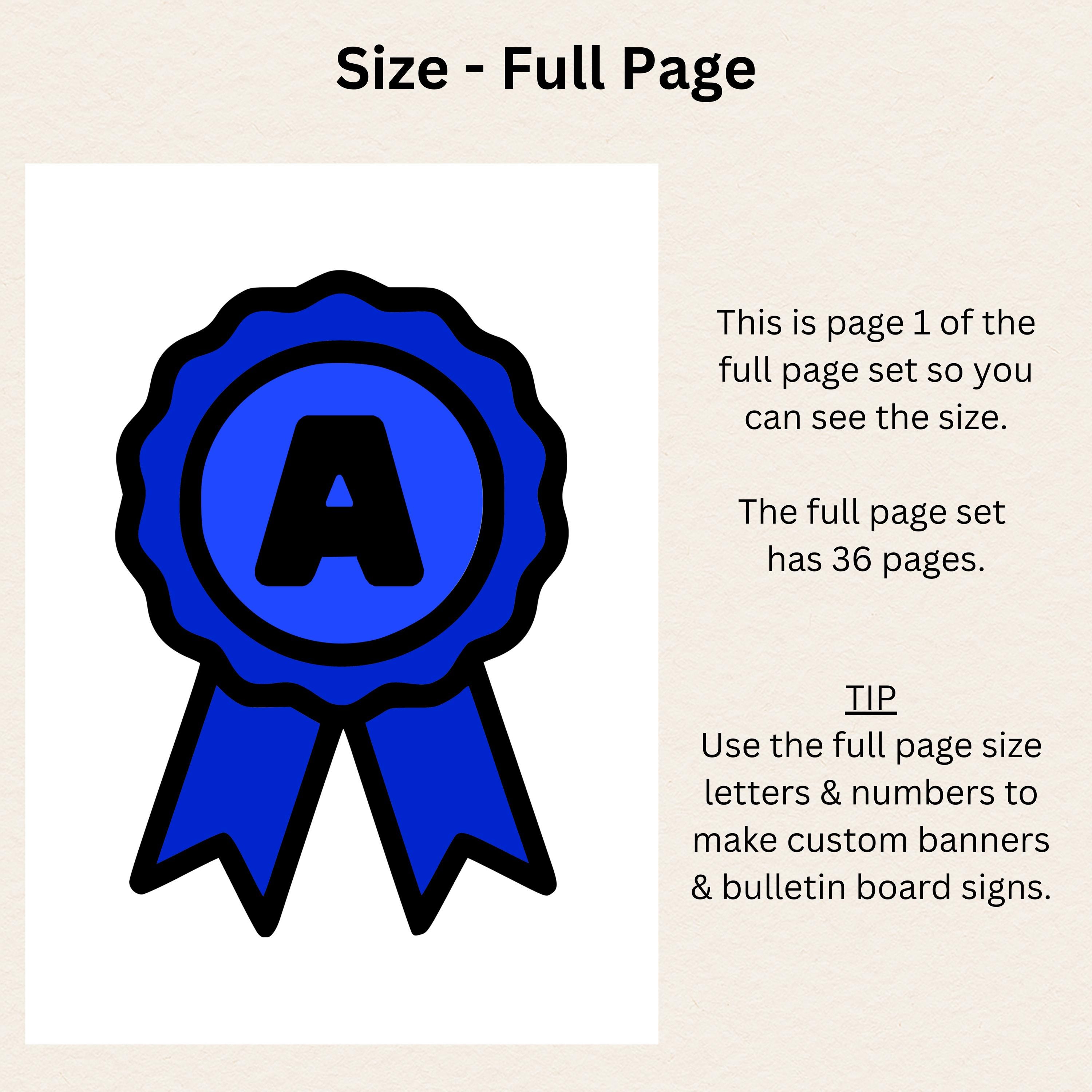 Merit Lettering PRINT AND CUT Letters & Numbers | Printable Blue Merit Badges ...