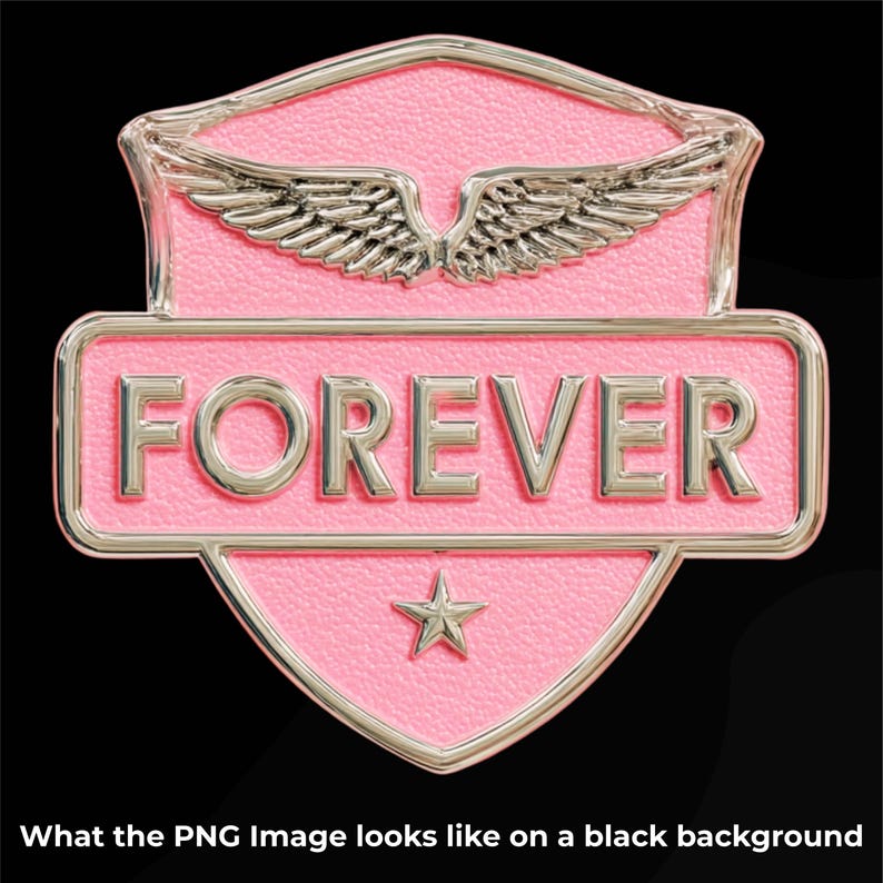 Forever Shield PNG Clipart | Word Art Overlay for Junk Journal ...