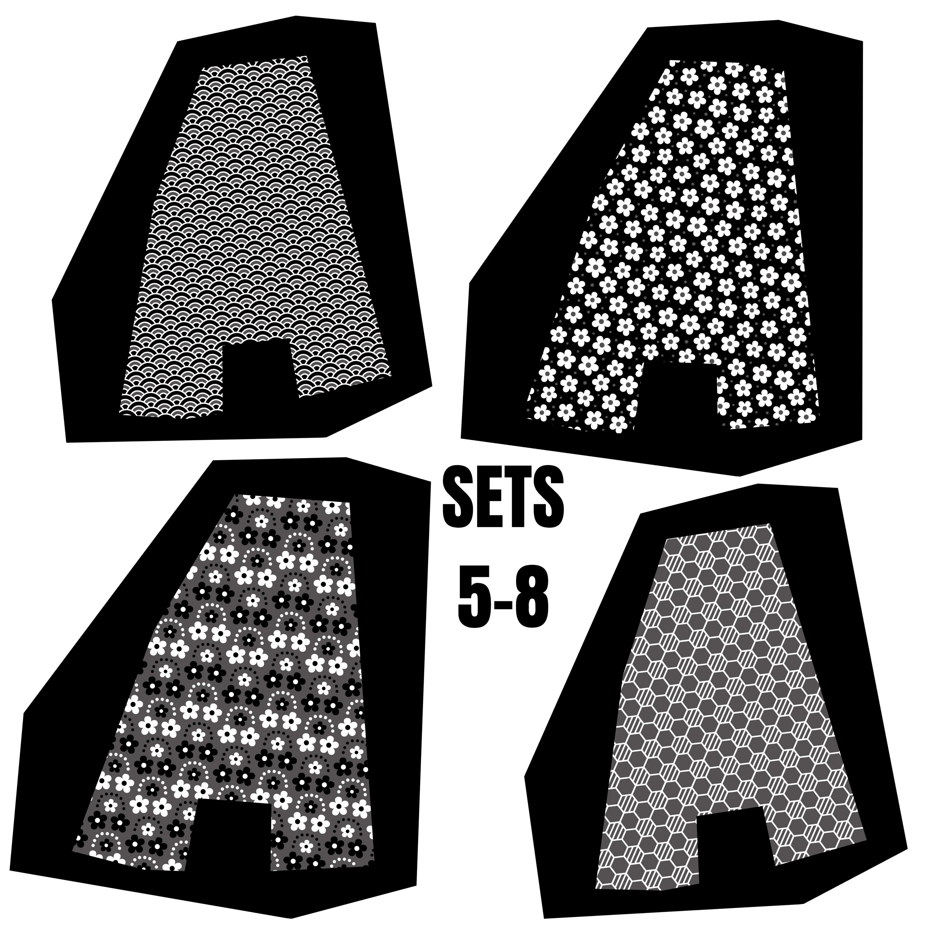 Retro Ransom Alphabet Letter Bundle | Magazine Cutout Style Lettering ...