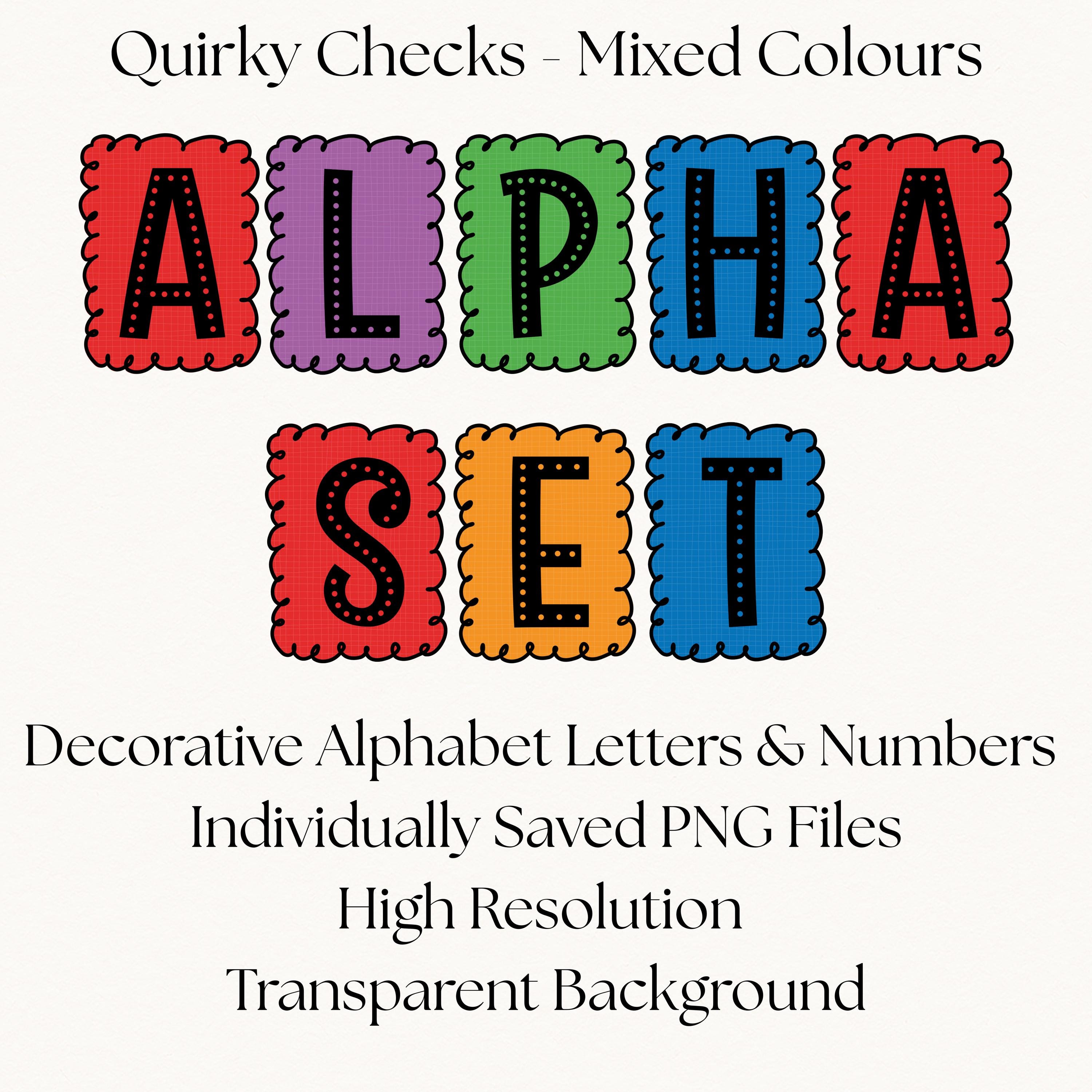 Go Checks Letters Checks Alphabet PNG | Classroom Alphabet Letters & Numbers | Decorative ...