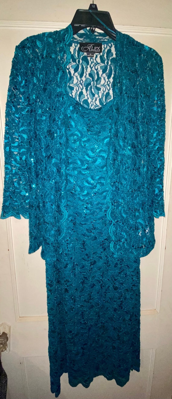Alex Evenings Sequins & Lace 2-Piece Dress