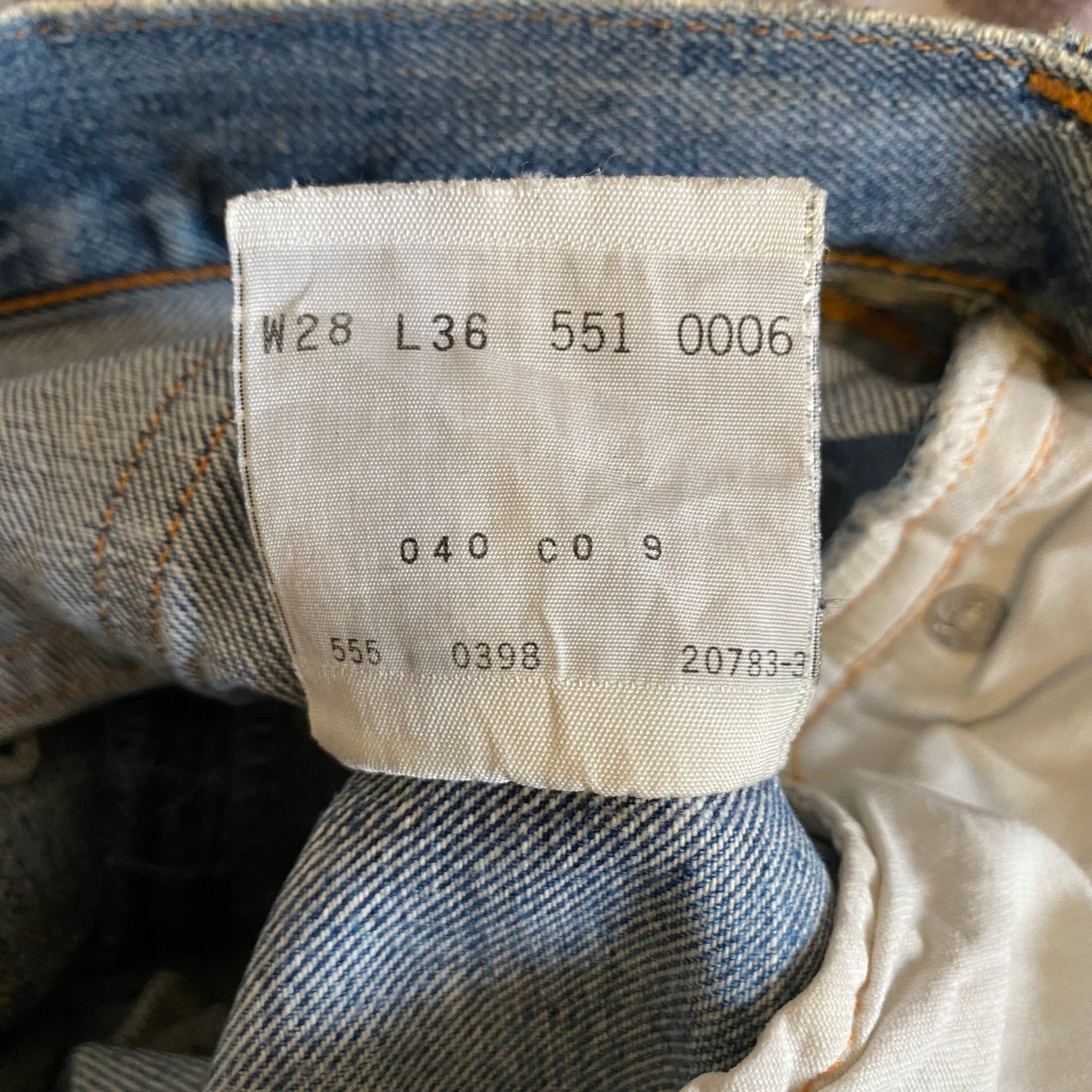 Vintage Levi's 551 90s Big E Selvedge Distressed Denim - Etsy